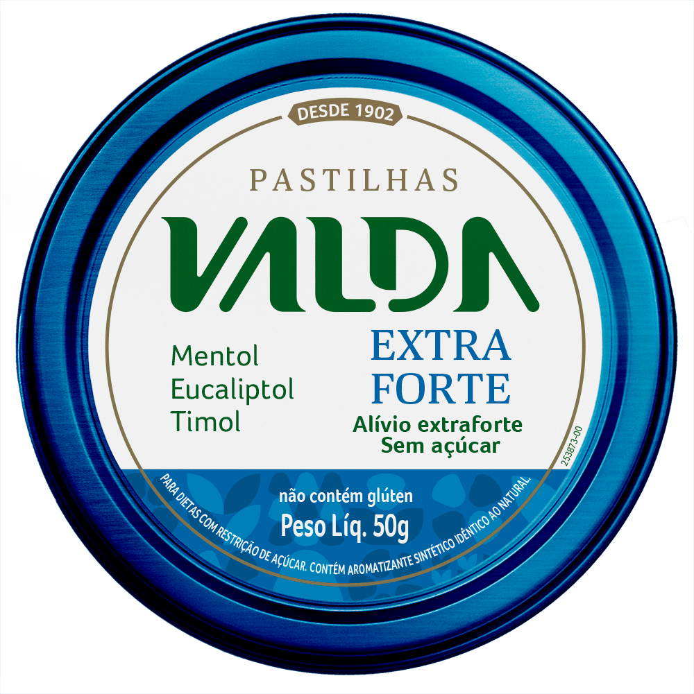 Pastilha Valda Extra Forte 50g